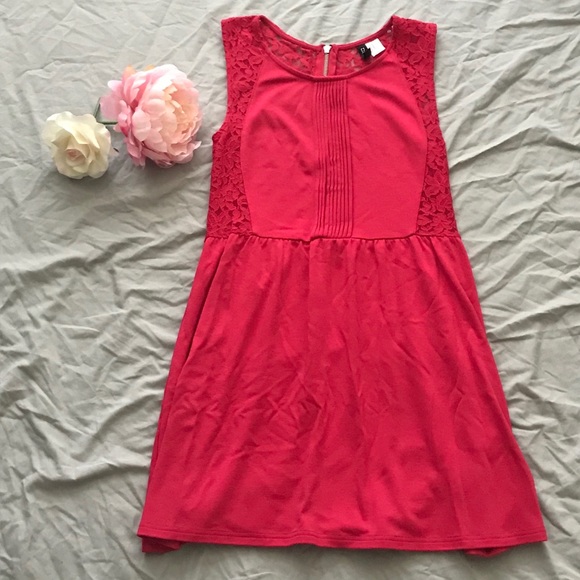 h&m fuchsia dress